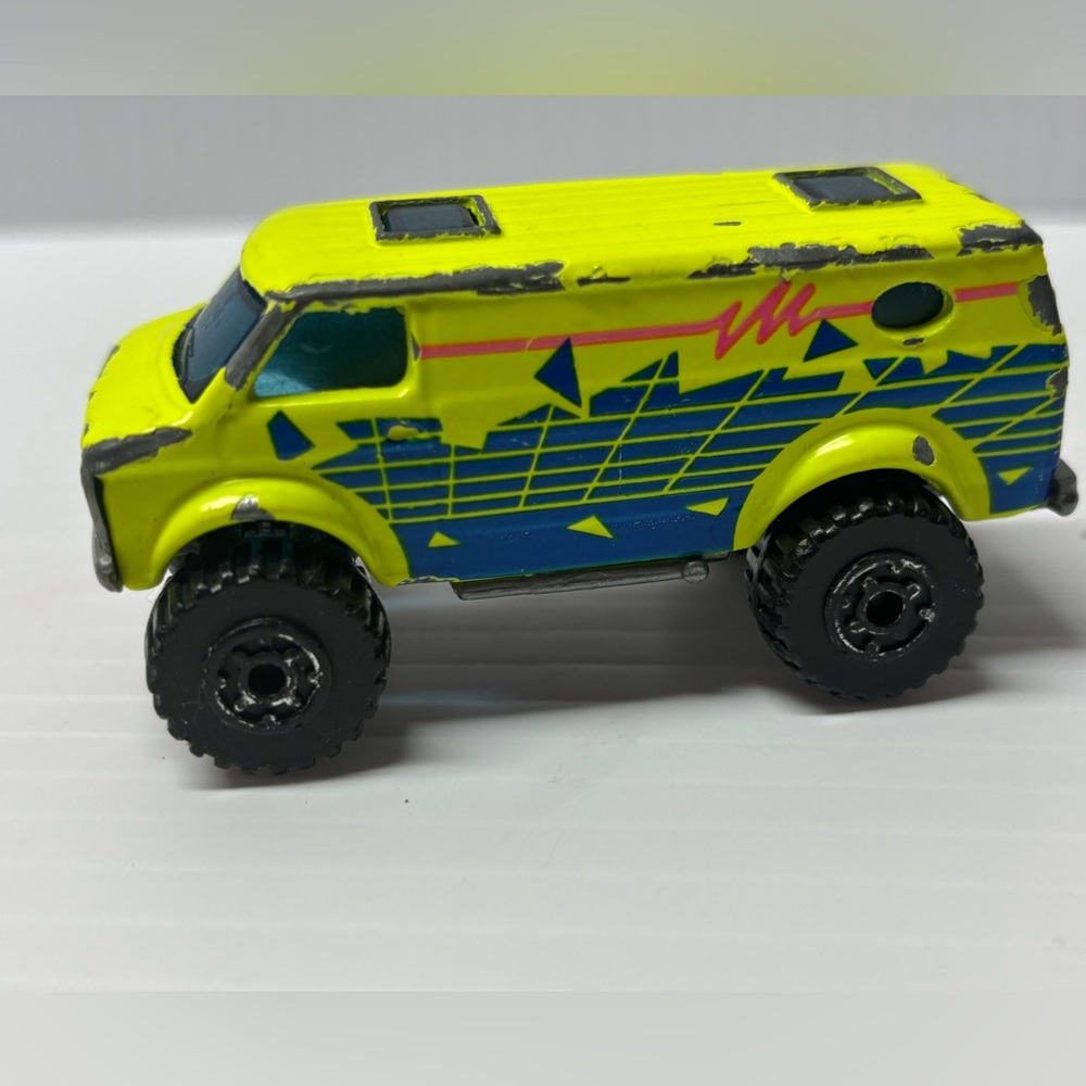 Vintage Matchbox 1981 4x4 Chevy Van Made In Macau Lime Green TC4720